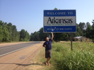 Looking spiffy and proud as we leave the bayou for Texas