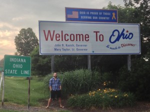 Shortest state visit to take - about 45 seconds total! A turnaround lane about 1/5 mile up let us get back on the road, headed south. 