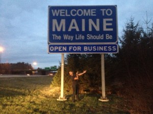 Sun setting over Maine. To head back toward Baltimore or stay in Portland and feast on lobster? Silly question. We feasted. 