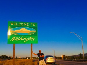 OK, so maybe there's two things I love about this picture. Washington and that handsome man. OK, maybe three, because I do love sunrises too...