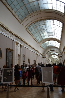 Entrance to the Mona Lisa. On especially crowded days the line begins back here. 