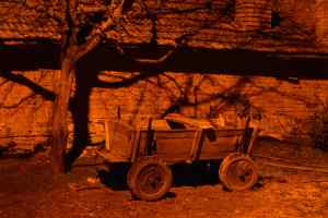 Scoping out this guy's wagon. We kind of like it. 